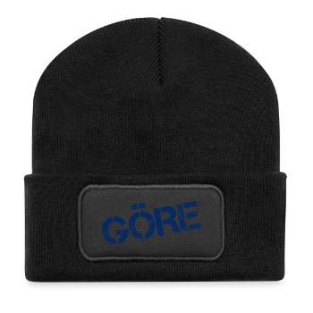 MÔME - Beanie recyclé à patch - noir - Devant