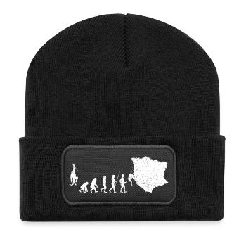 Evolution to Adventure Silhouette - Recycled Patch Beanie - black - Front