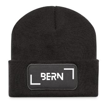 Bern - Recycelte Patch Beanie - Dunkelgrau - Vorne
