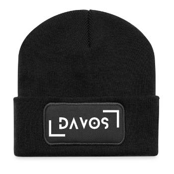 Davos - Recycelte Patch Beanie - Schwarz - Vorne