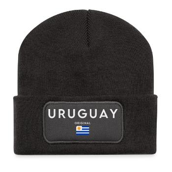 Flag of Uruguay, Uruguayan pride - Recycled Patch Beanie - dark grey - Front