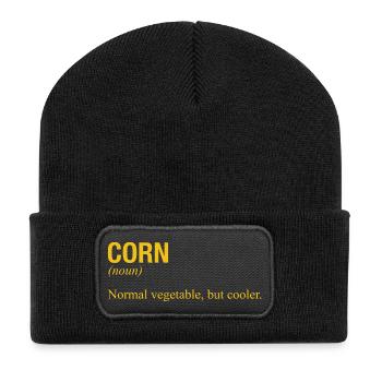 CORN - Recycled Patch Beanie - black - Front
