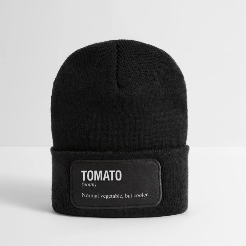 TOMATO Tomate Beanie recyclé à patch