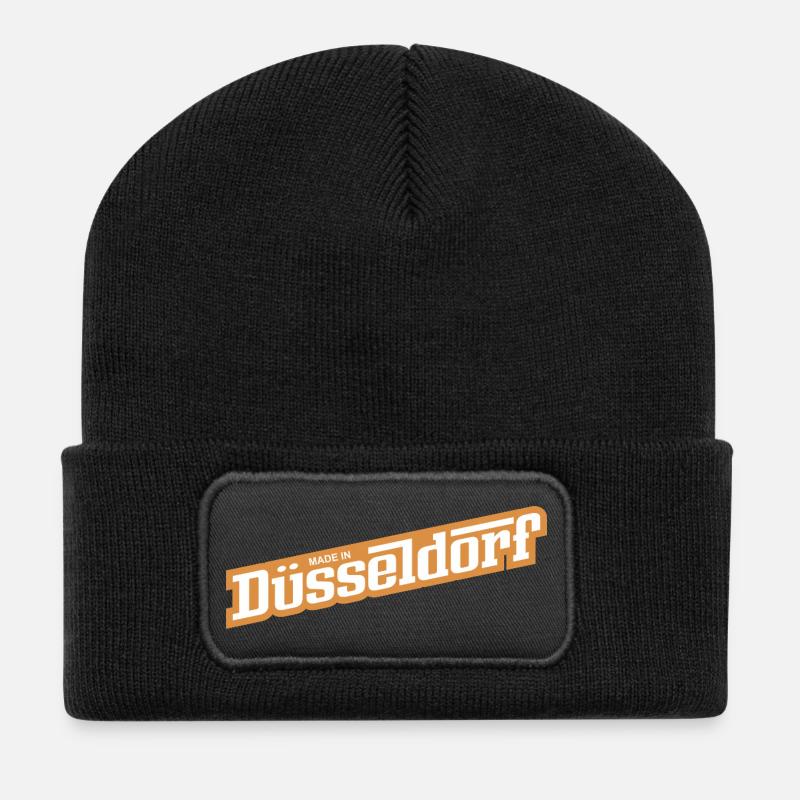 Düsseldorf - parce que c’est votre ville ! - Beanie recyclé à patch - noir