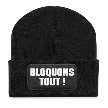 Let's Block Everything! September 10th Blockade Movement - Recycled Patch Beanie - black - Front