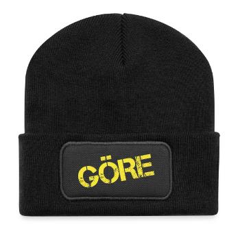 Môme - Beanie recyclé à patch - noir - Devant