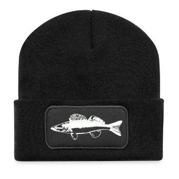 Fish with water movement - Recycled Patch Beanie - black - Front