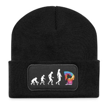 Citation pour un contorsionniste - Beanie recyclé à patch - noir - Devant
