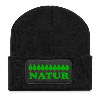 Nature - Recycled Patch Beanie - black - Front