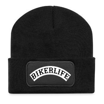 Bikerlife_wappen - Recycled Patch Beanie - black - Front