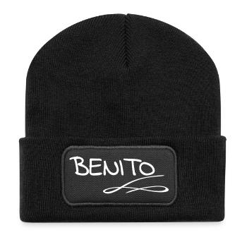 Benito as a given name - Recycled Patch Beanie - black - Front