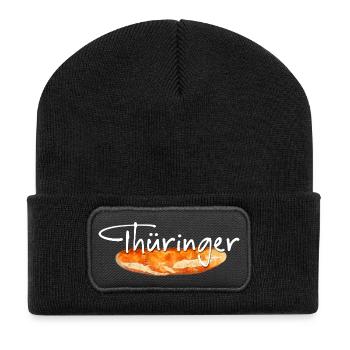 Thüringer Bratwurst - Recycelte Patch Beanie - Schwarz - Vorne