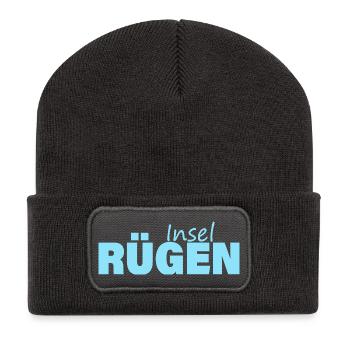 Île de Rügen - Beanie recyclé à patch - charbon - Devant