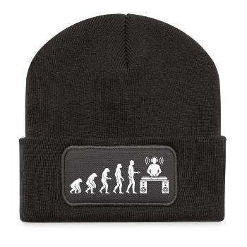 Evolution to DJ - Recycled Patch Beanie - dark grey - Front