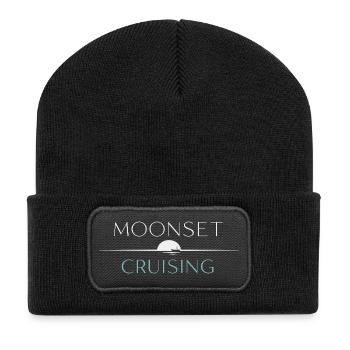 Navigation de nuit avec - Beanie recyclé à patch - noir - Devant