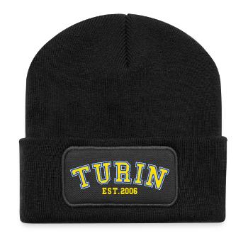 Turin Est. 2006 - Recycled Patch Beanie - black - Front