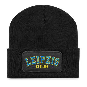 Leipzig Fondée en 1996 - Beanie recyclé à patch - noir - Devant
