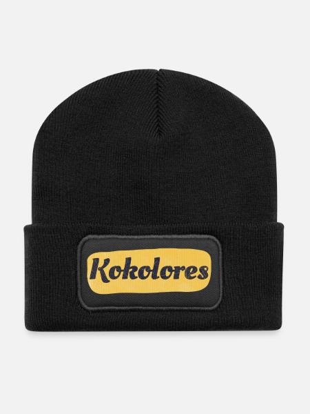 Heute mal wieder totaler Kokolores - Recycelte Patch Beanie - Schwarz