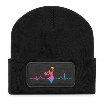 Cheerpom pom girls Mom Cheerleading - Beanie recyclé à patch - noir - Devant