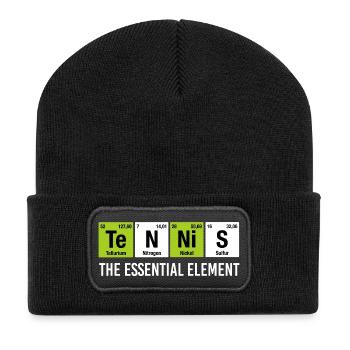 Tennis Essential Element Funny Chemistry - Recycled Patch Beanie - black - Front