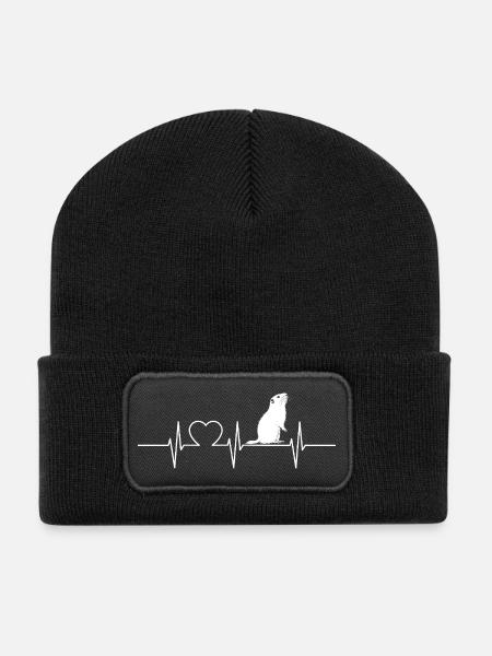 Murmeltiere Murmeltier - Recycelte Patch Beanie - Schwarz