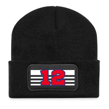 Number 12 France - Recycled Patch Beanie - black - Front