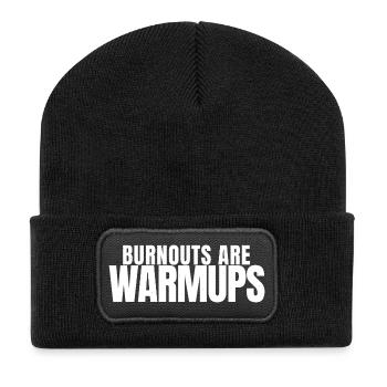 Drag Racing Rennen Lustig Beschleunigung Speed Mot - Recycelte Patch Beanie - Schwarz - Vorne