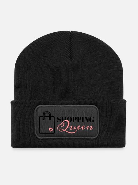 Shopping Queen Bag - Recycled Patch Beanie - black