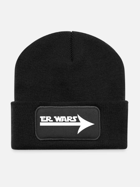 He Wars - Recycled Patch Beanie - black