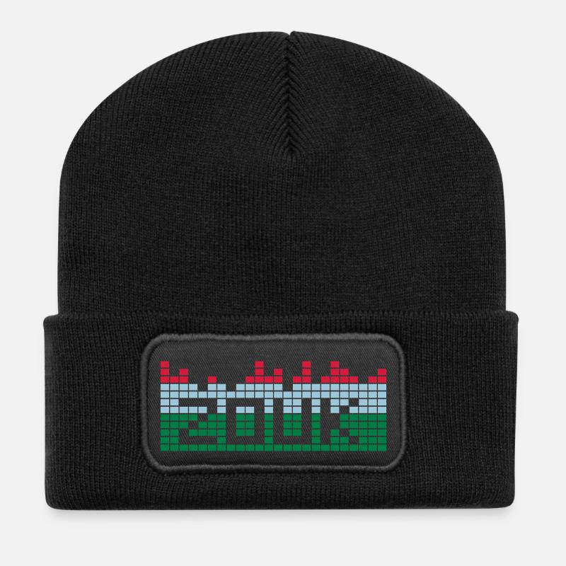 Créez souvenirs & T-Shirts de zouk - Beanie recyclé à patch - noir