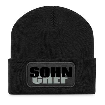 Sohn Chef - Recycelte Patch Beanie - Schwarz - Vorne