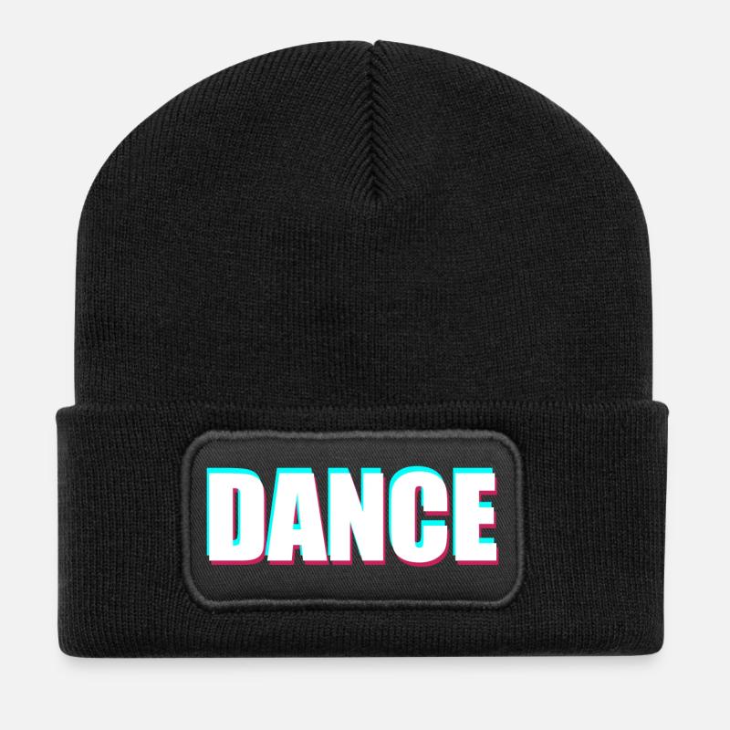 Dance - Recycelte Patch Beanie - Schwarz