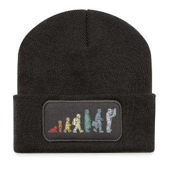 Electrician Life Cycle - Recycled Patch Beanie - dark grey - Front