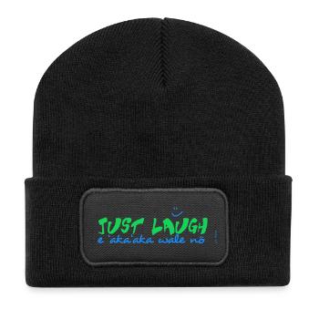 E 'aka'aka wale no - Recycled Patch Beanie - black - Front