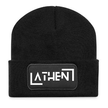 Athènes - Beanie recyclé à patch - noir - Devant