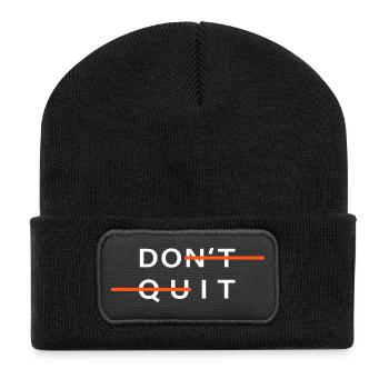 Sport Don't Quit Motivation Do It - Recycled Patch Beanie - black - Front