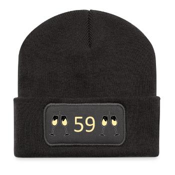 59th Birthday 59 Years Jubilee 59 Number 59 - Recycled Patch Beanie - dark grey - Front