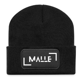 Malle - Recycelte Patch Beanie - Schwarz - Vorne