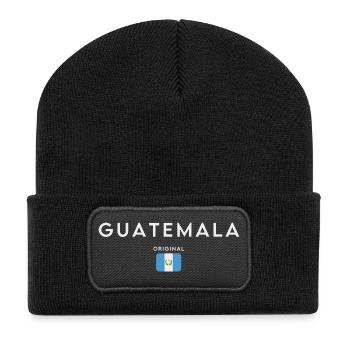Guatemalan flag, Guatemalan pride - Recycled Patch Beanie - black - Front