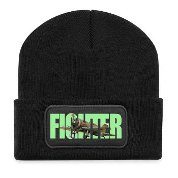Fighter I-16 - Recycled Patch Beanie - black - Front
