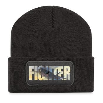 Fighter F-35 Lightning II - Recycled Patch Beanie - dark grey - Front
