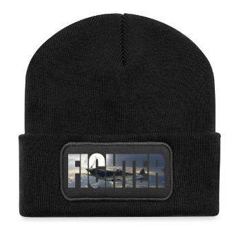 Fighter Spitfire - Recycled Patch Beanie - black - Front