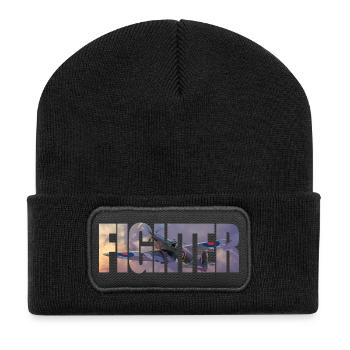 Fighter Spitfire - Recycled Patch Beanie - black - Front