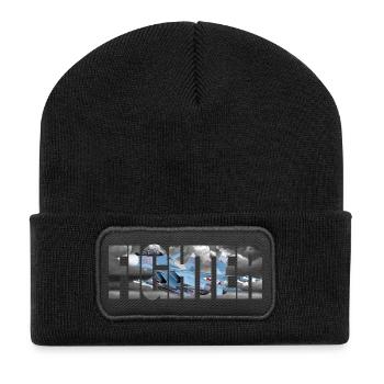 Fighter Su-30SM - Recycled Patch Beanie - black - Front