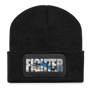 Fighter Su-57 - Recycled Patch Beanie - black - Front