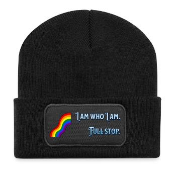 I am what I am - Recycled Patch Beanie - black - Front