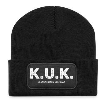 Class Shirts K.U.K. The Class Without Knowledge - Recycled Patch Beanie - black - Front