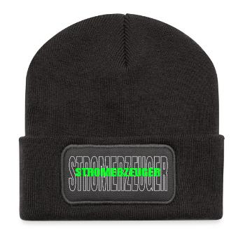 Power Generators Sustainable Power Generation - Recycled Patch Beanie - dark grey - Front