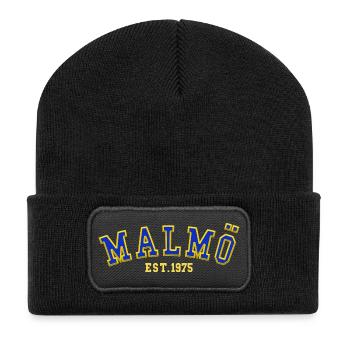 Malmö Est. 1975 - Recycled Patch Beanie - black - Front
