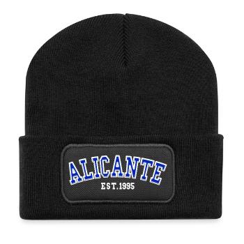 Alicante gegründet 1995 - Recycelte Patch Beanie - Schwarz - Vorne